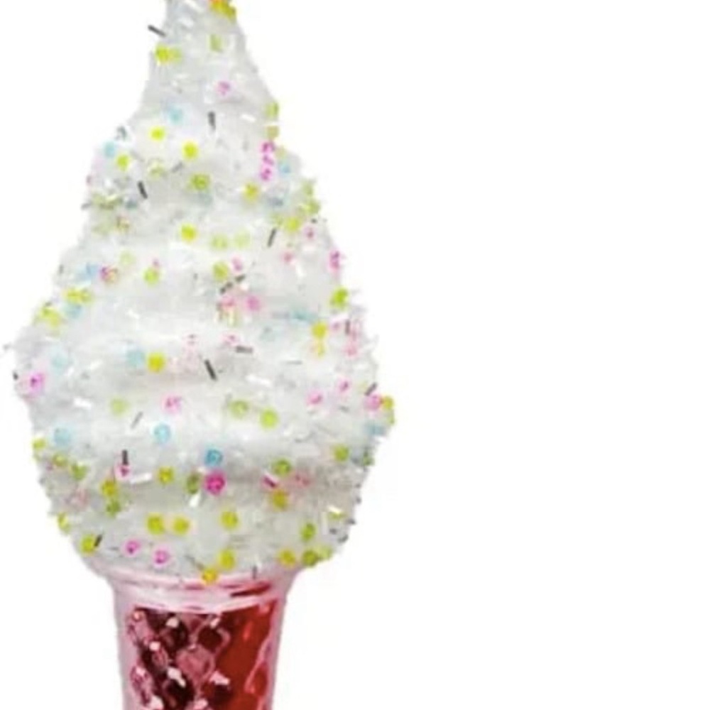 Beaded Ice Cream Sprinkle Cone Christmas Ornament Christmas Tree Decoration Gift